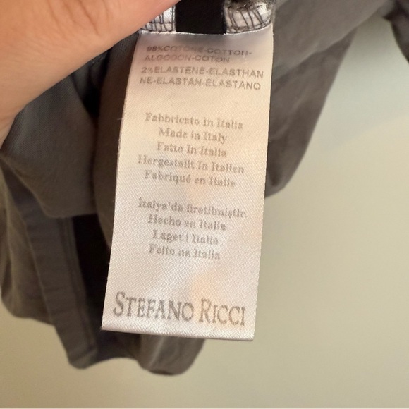 Stefano Ricci Gray Black Men’s T shirt Cotton Italy Streetwear - Picture 4 of 10